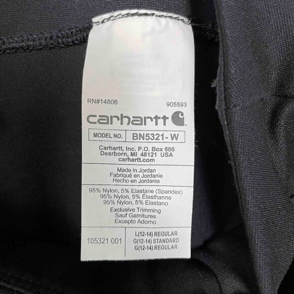 Carhartt Force Lightweight Cropped Length Pocket Legging Womens Size L (12-14) - Picture 6 of 9